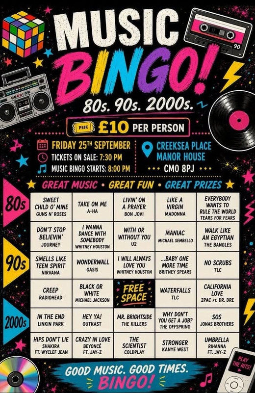 music bingo